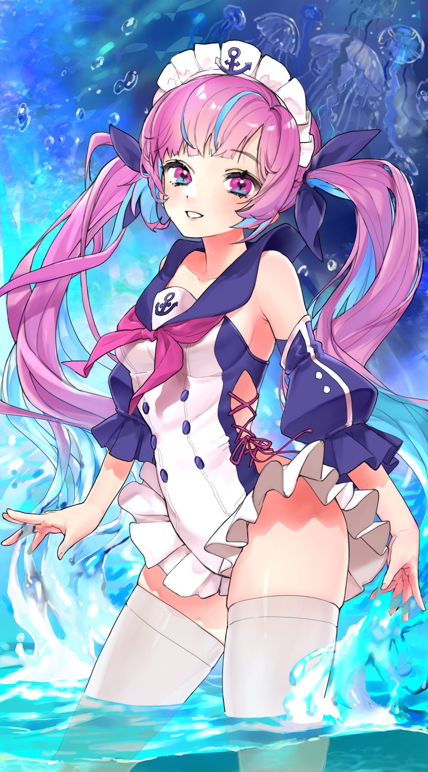 minato aqua (hololive and 1 more) drawn by tate_yukimi