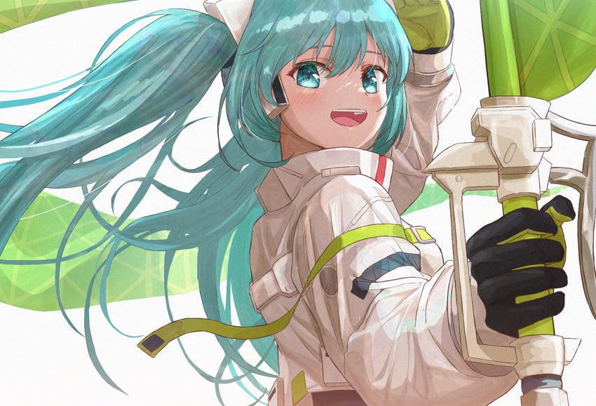 hatsune miku and racing miku (vocaloid and 1 more) drawn by norio_(noriosub)
