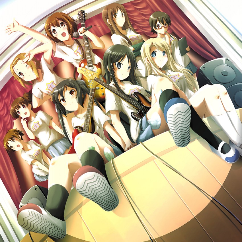 akiyama mio, nakano azusa, hirasawa yui, tainaka ritsu, kotobuki tsumugi, and 4 more (k-on!) drawn by na!_(na'mr)