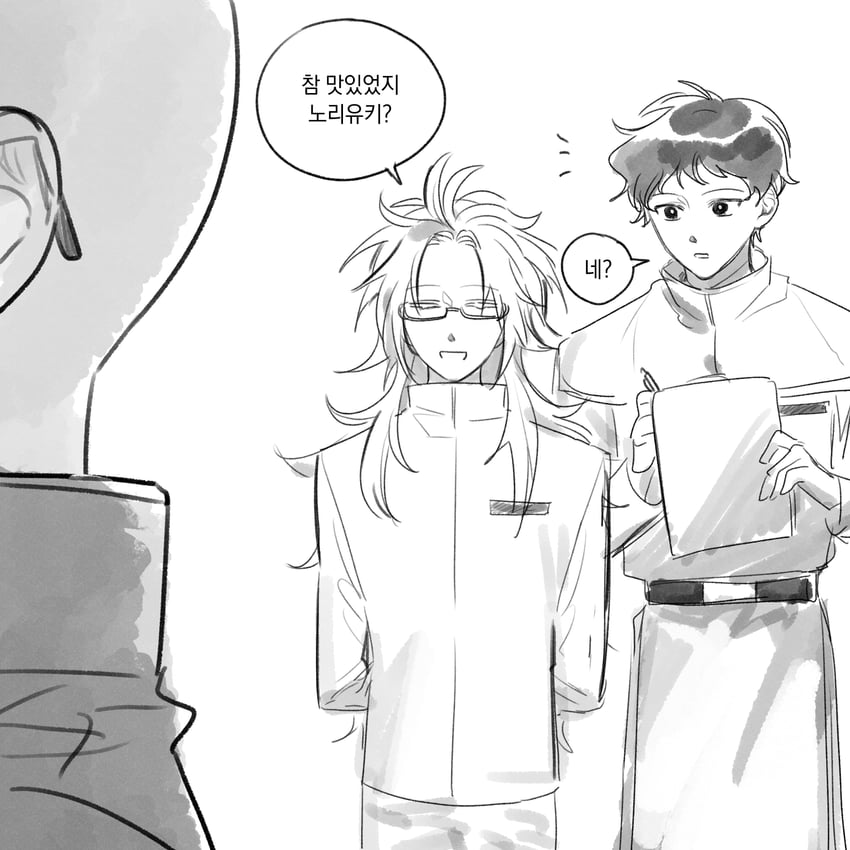 hatsutori hajime, utsugi noriyuki, and mutsushika misumi (saibou shinkyoku) drawn by sengwaa