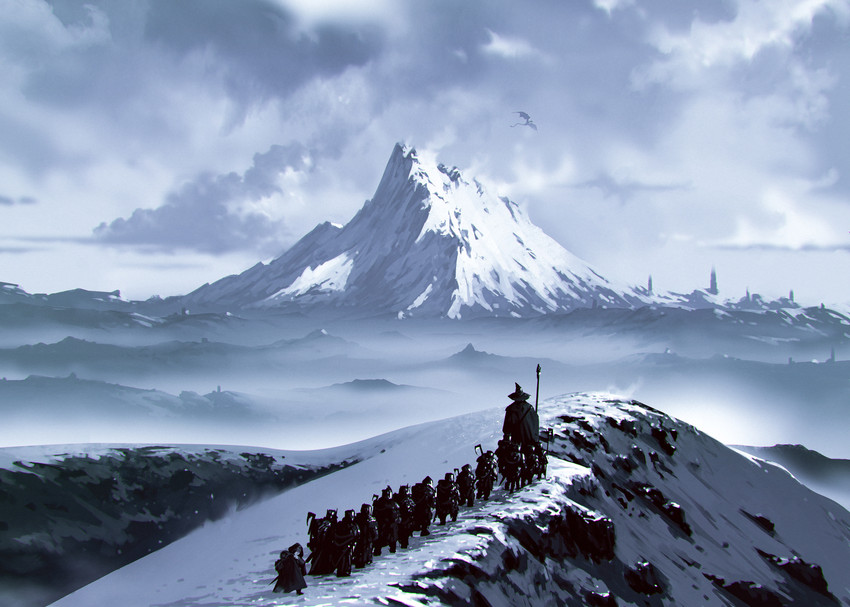 gandalf, thranduil, bilbo baggins, thorin oakenshield, fili, and 12 more (tolkien's legendarium and 1 more) drawn by kalmahul