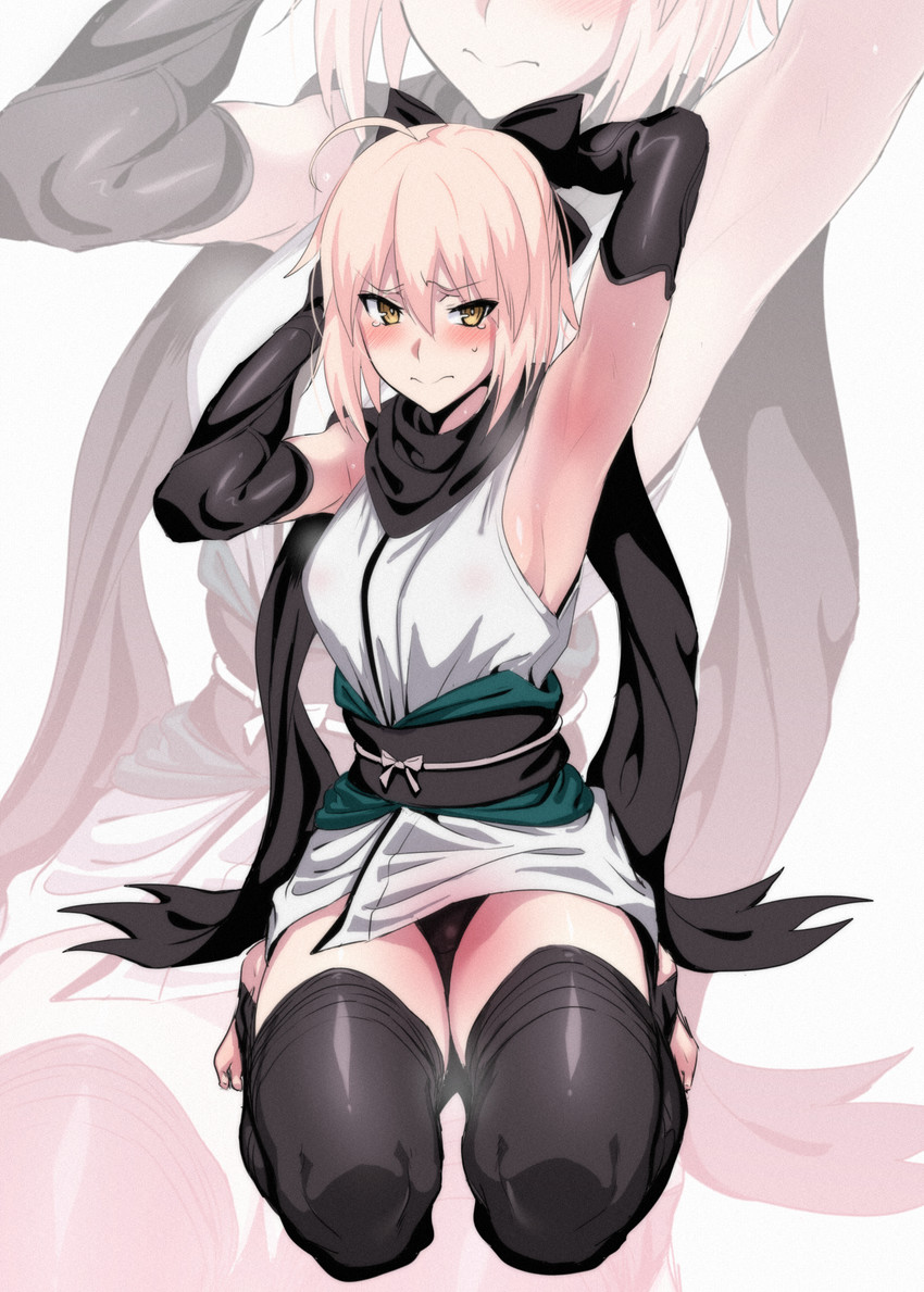 okita souji (fate and 1 more) drawn by ulrich_(tagaragakuin)