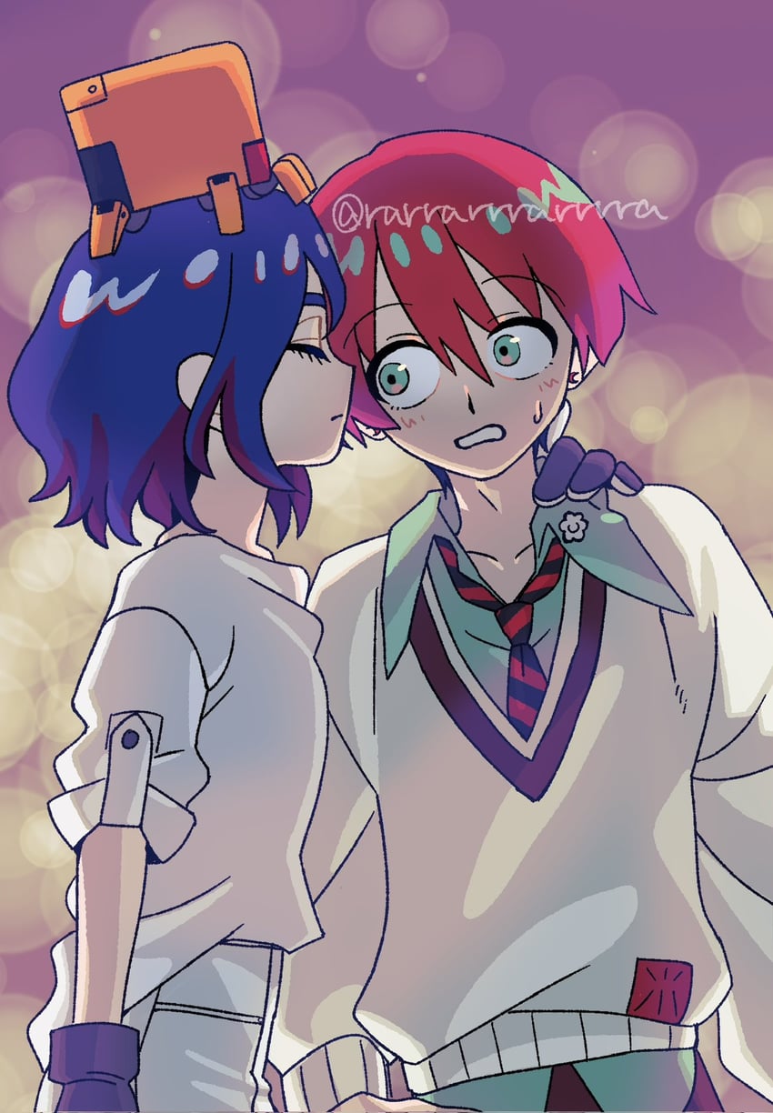 amate yuzuriha, shuji ito, and conch (gundam and 1 more) drawn by rarrarrrarrrra