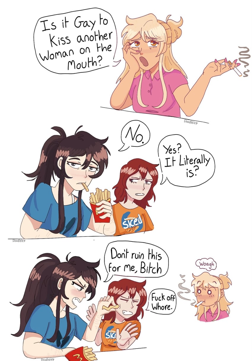 nicole, jecka, and ari (class of 09) drawn by doodlele