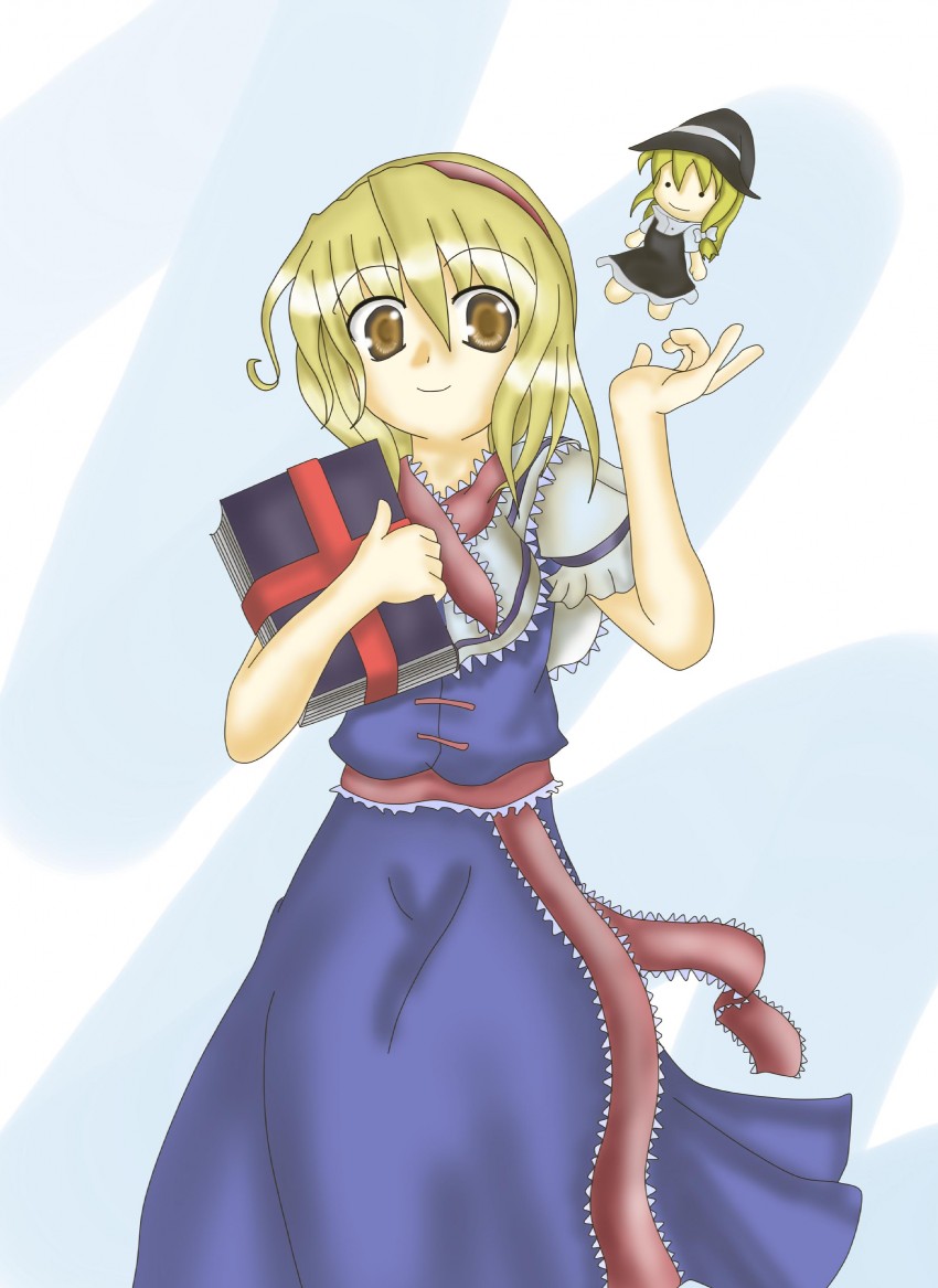 kirisame marisa and alice margatroid (touhou) drawn by shi_ecchi