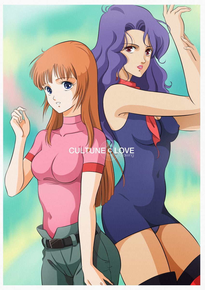utsumiya hime and kanan gimms (brain powered) drawn by waeba_yuusee