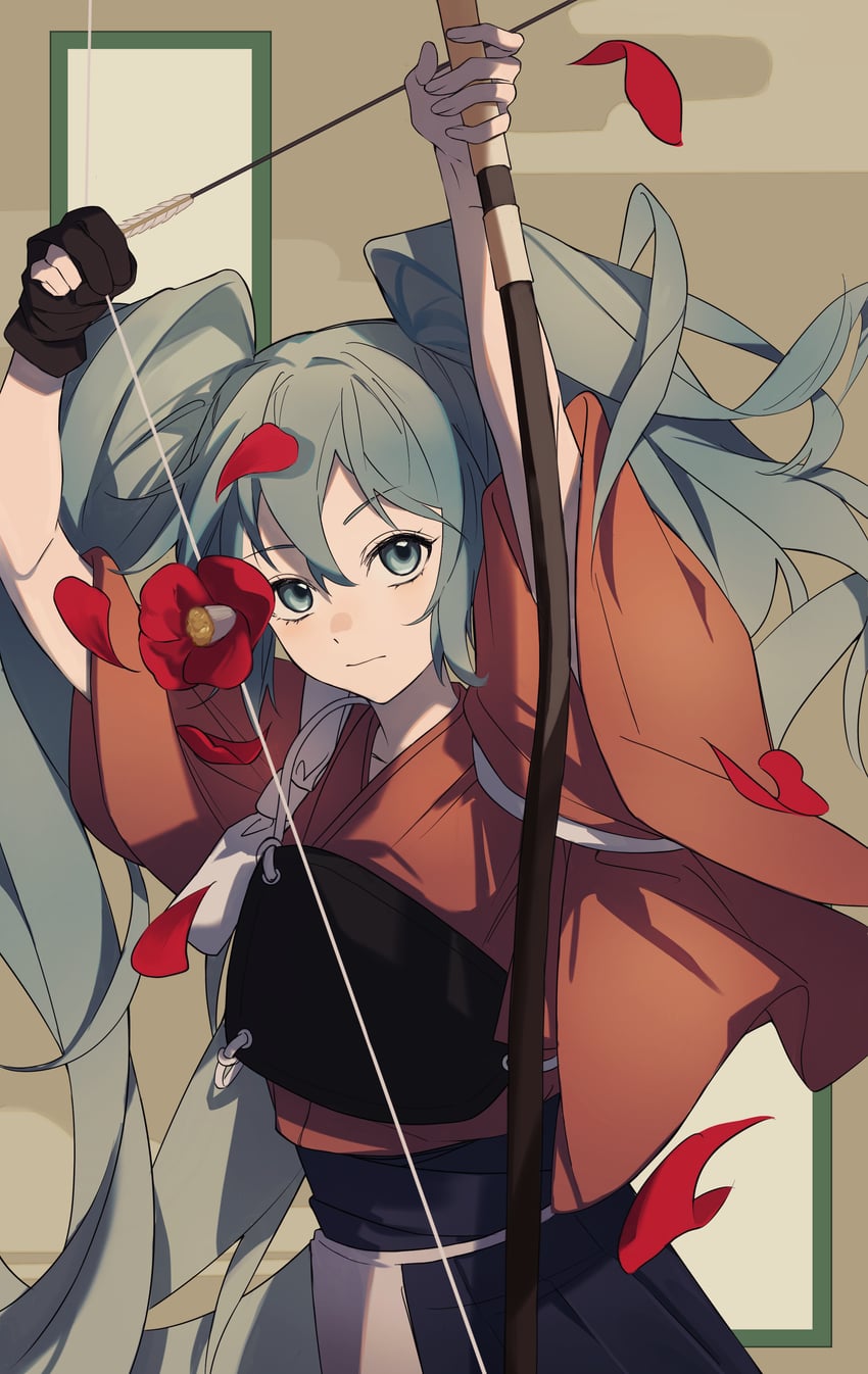hatsune miku (vocaloid and 1 more) drawn by efenberg