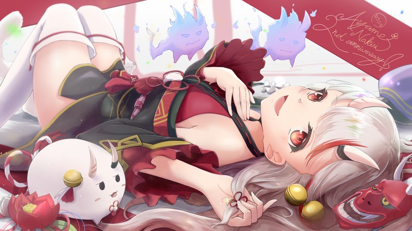 nakiri ayame, poyoyo, shiranui, and karma (hololive) drawn by hilamaru