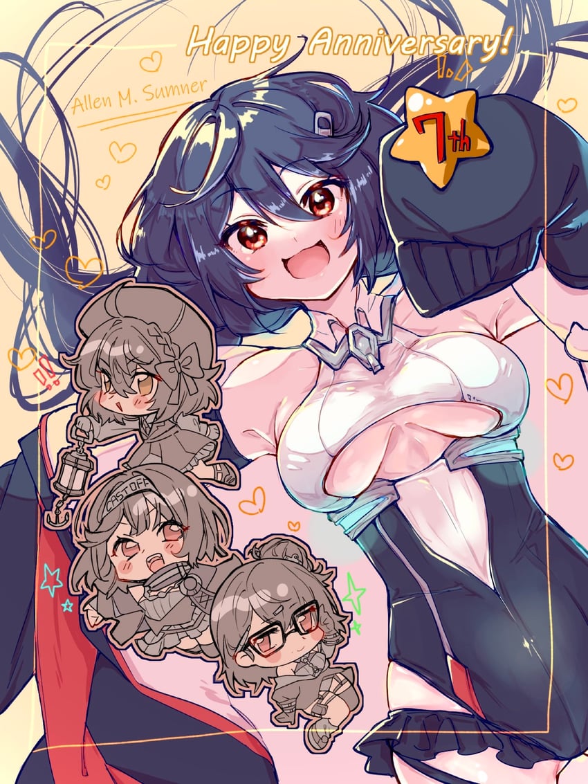 cooper, allen m. sumner, bristol, and ingraham (azur lane) drawn by nasu569083