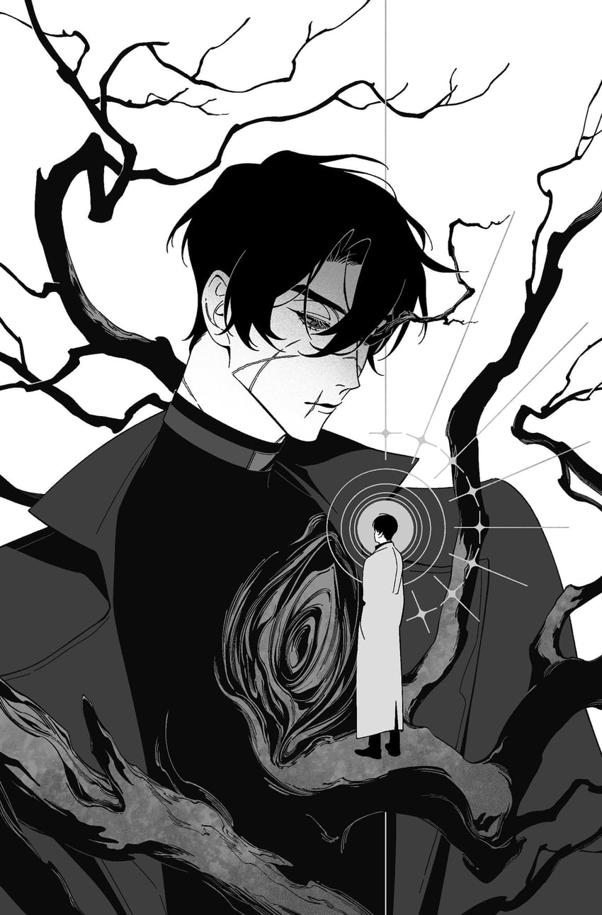 kim dokja and secretive plotter (omniscient reader's viewpoint) drawn by benkdjjituibot