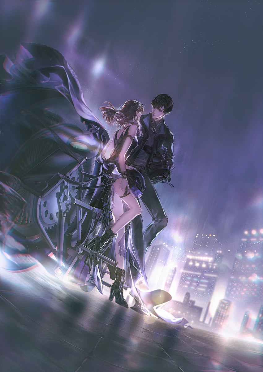 protagonist and xiao yi (light and night love) drawn by yinzinmiemie