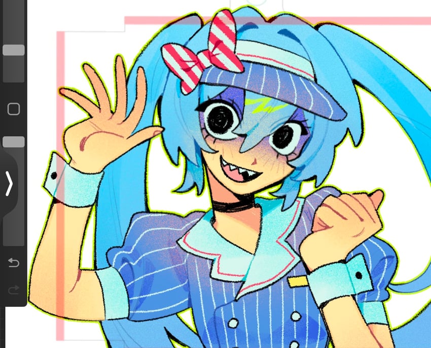 hatsune miku (vocaloid and 1 more) drawn by namw67
