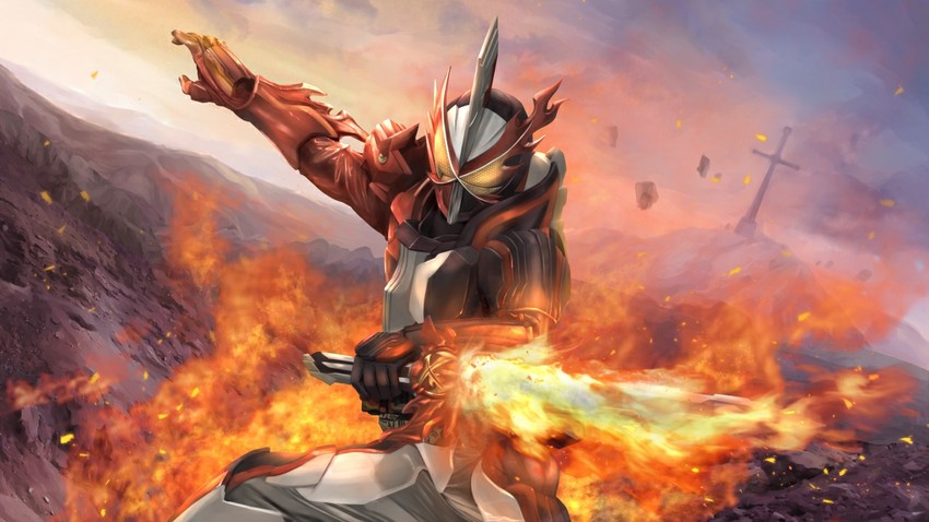 kamen rider saber (kamen rider and 1 more) drawn by tsubasansan