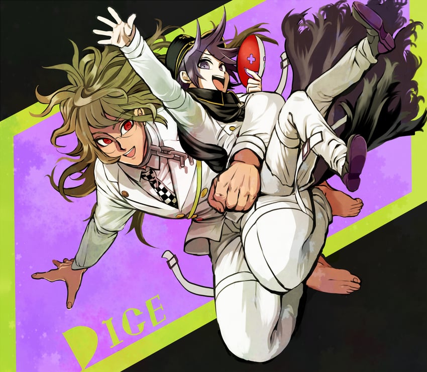 oma kokichi and gokuhara gonta (danganronpa and 1 more) drawn by shikkoku_no_notto