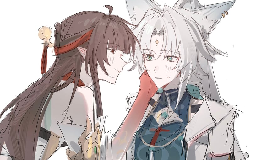 feixiao and lingsha (honkai and 1 more) drawn by mii_(mii_10297)