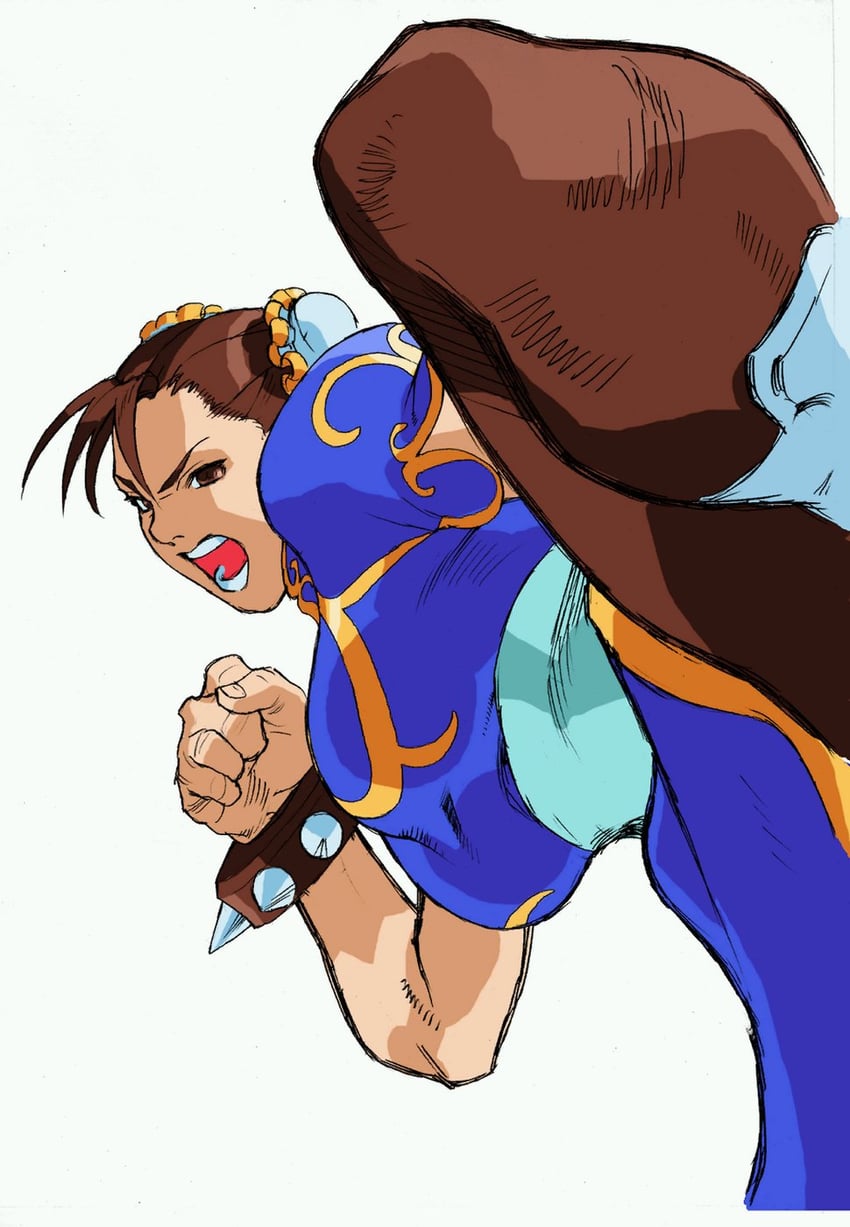 chun-li (street fighter and 2 more) drawn by bengus