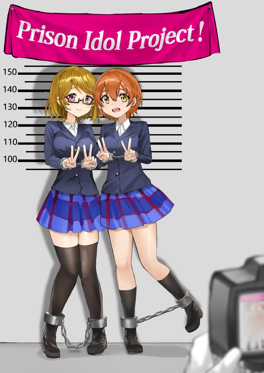 hoshizora rin and koizumi hanayo (love live! and 1 more) drawn by mizhi_shuaibi_yy