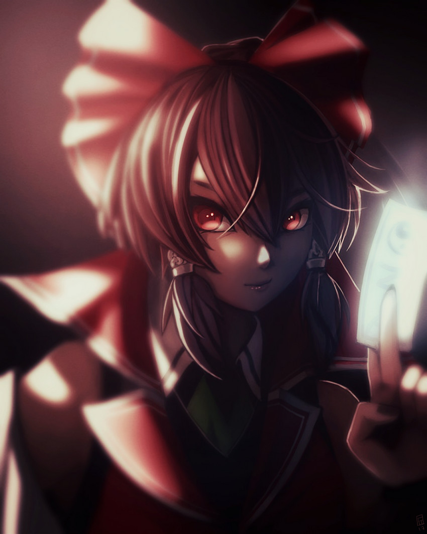 hakurei reimu (touhou and 1 more) drawn by fixelcat