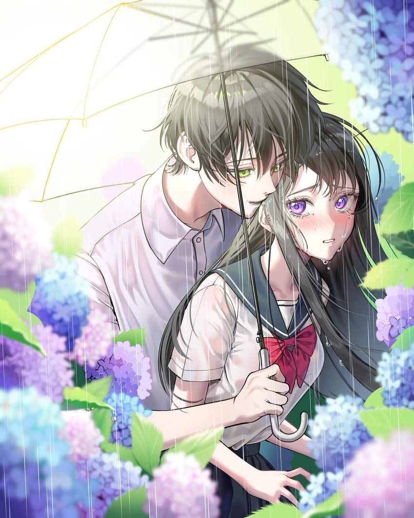 hanashiro anzu and touno kaoru (natsu e no tunnel sayonara no deguchi) drawn by sugaraddict