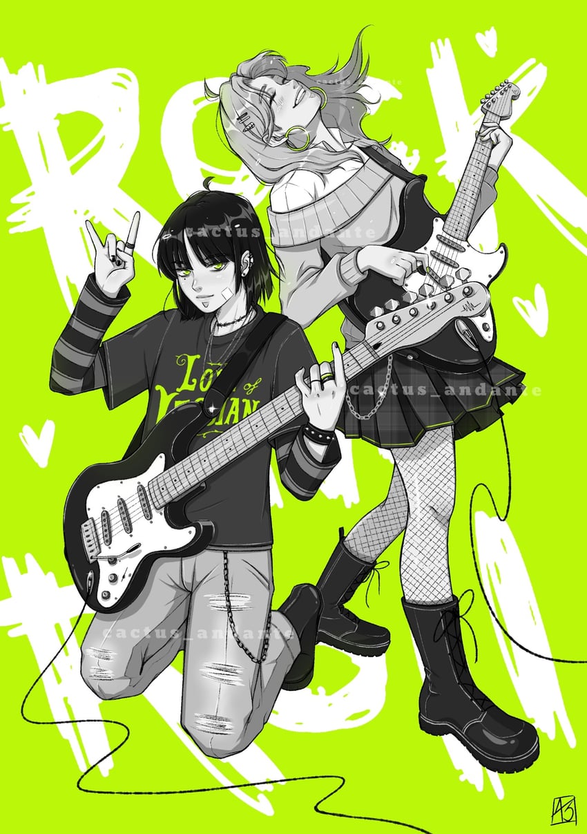 koga mitsuki and oosawa aya (kininatteru hito ga otoko ja nakatta) drawn by cactusandante