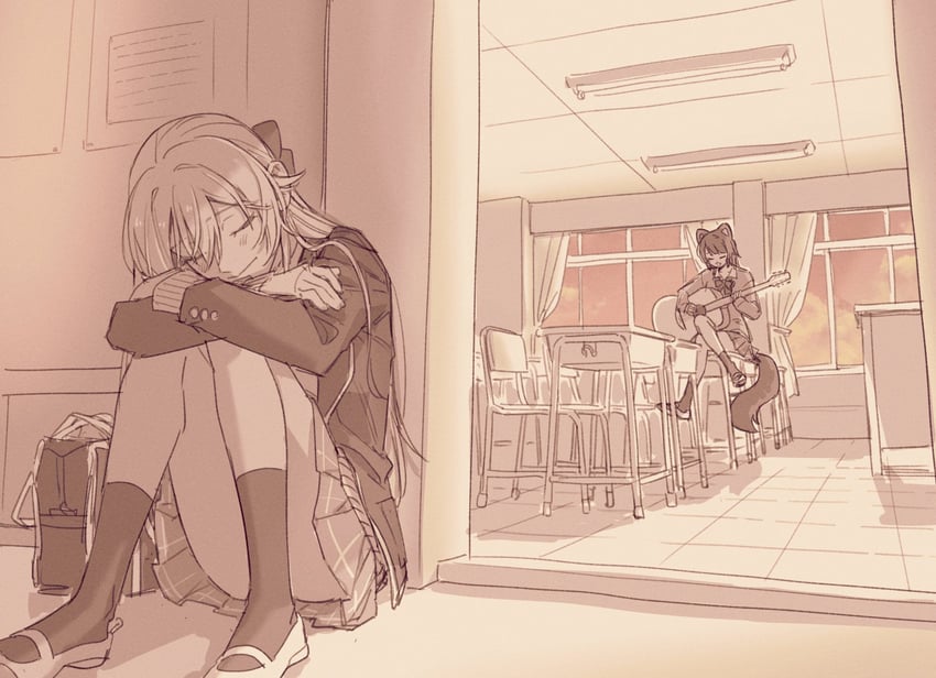 inui toko and furen e lustario (nijisanji) drawn by matsugi_zuntaro