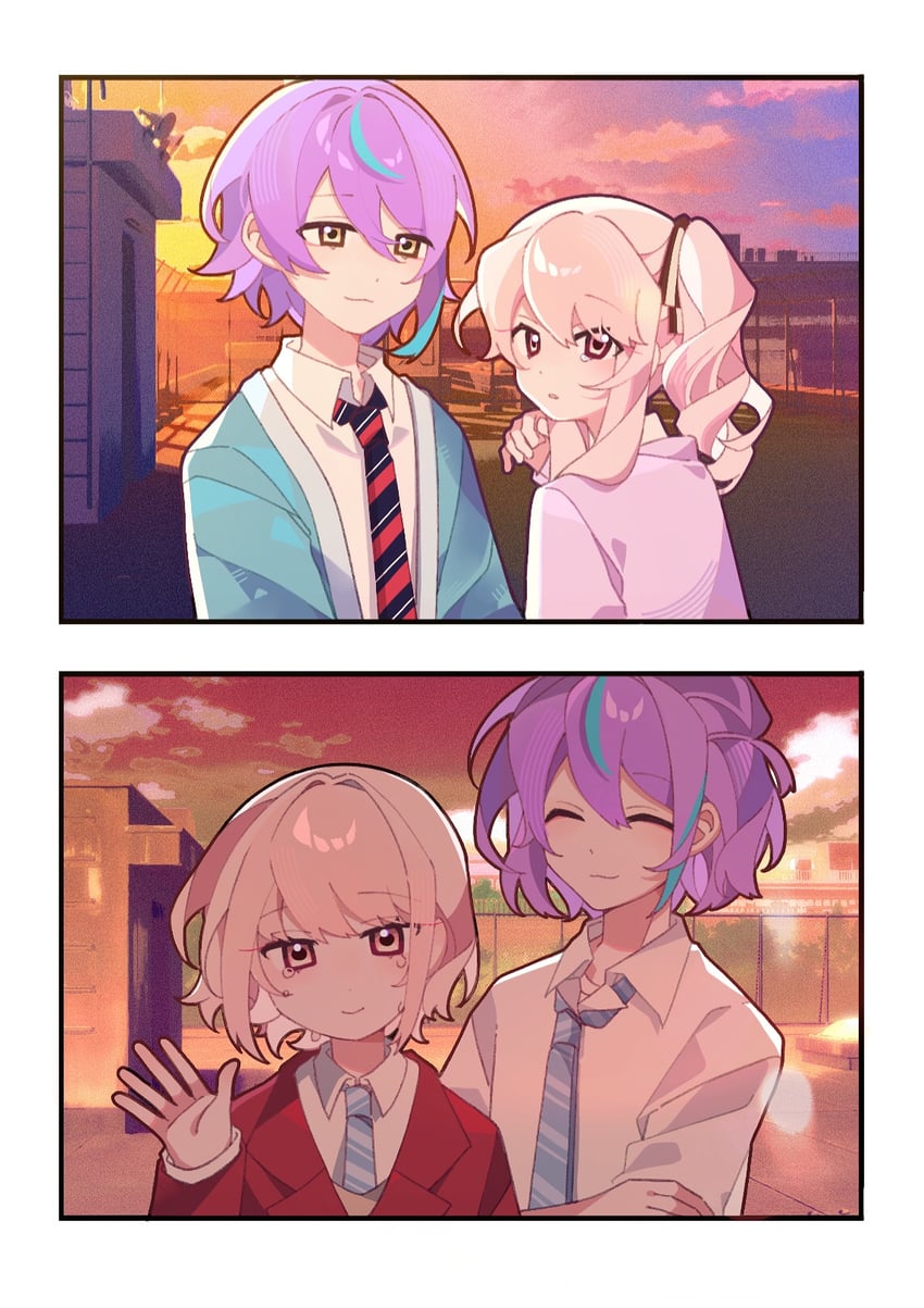 akiyama mizuki and kamishiro rui (project sekai) drawn by laylayhappy