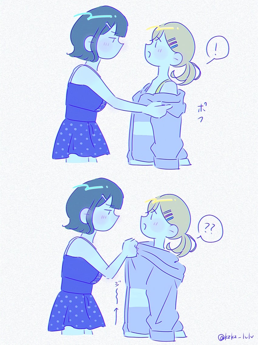 hinoshita kaho and momose ginko (love live! and 1 more) drawn by kzkz_lvlv