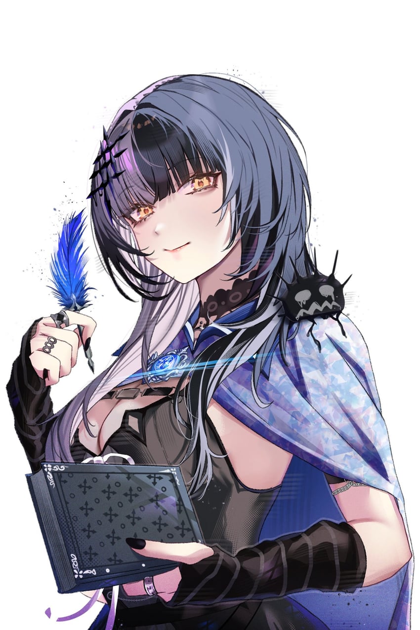 shiori novella and yorick (hololive and 2 more) drawn by higeji_(higeji404)