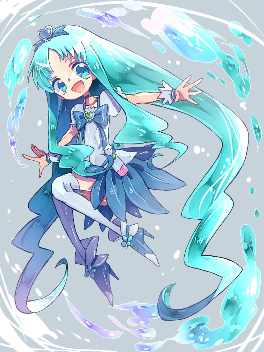 kurumi erika and cure marine (precure and 1 more) drawn by ichirugi