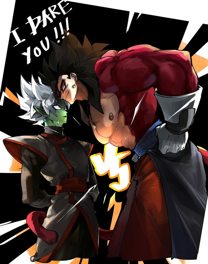 vegetto, zamasu, and fused zamasu (dragon ball and 2 more) drawn by kimo