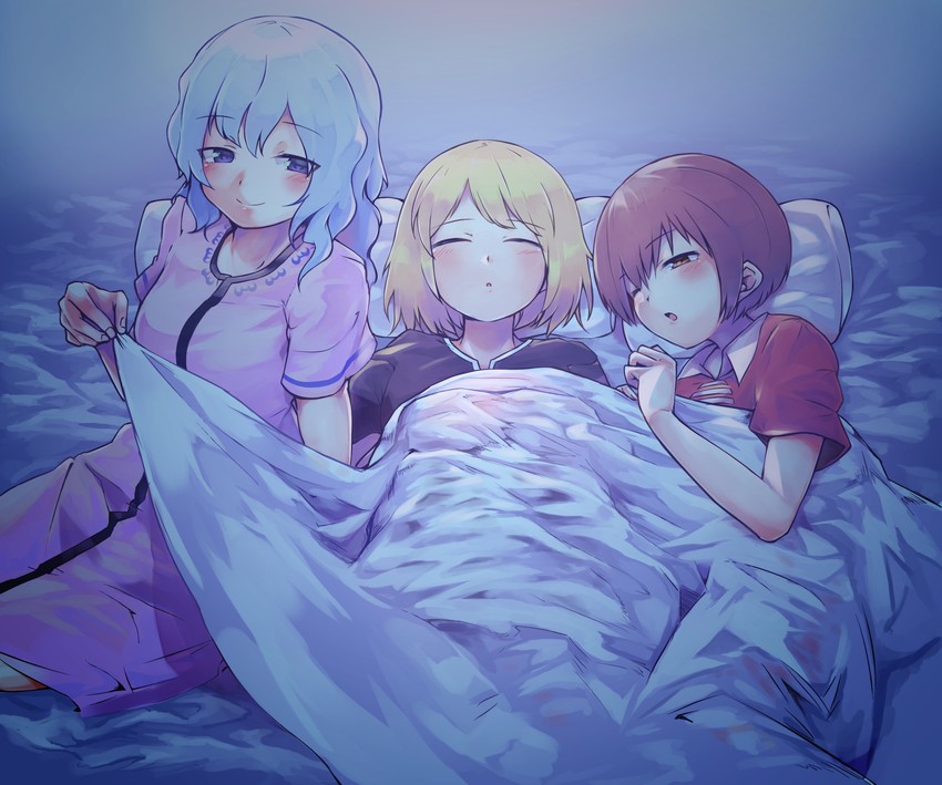 lunasa prismriver, merlin prismriver, and lyrica prismriver (touhou) drawn by ginnkei