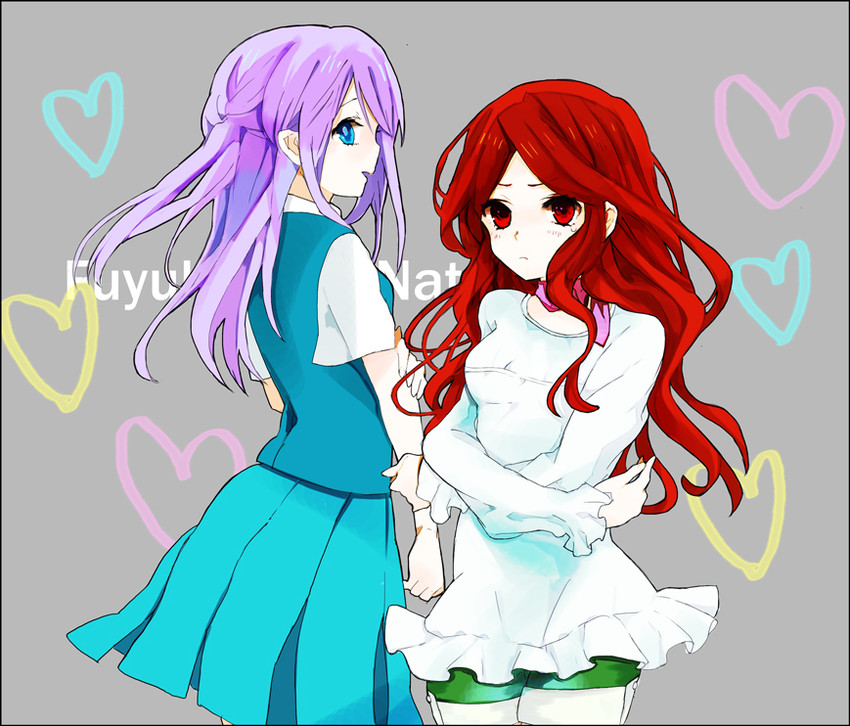 raimon natsumi and kudou fuyuka (inazuma eleven) drawn by taba