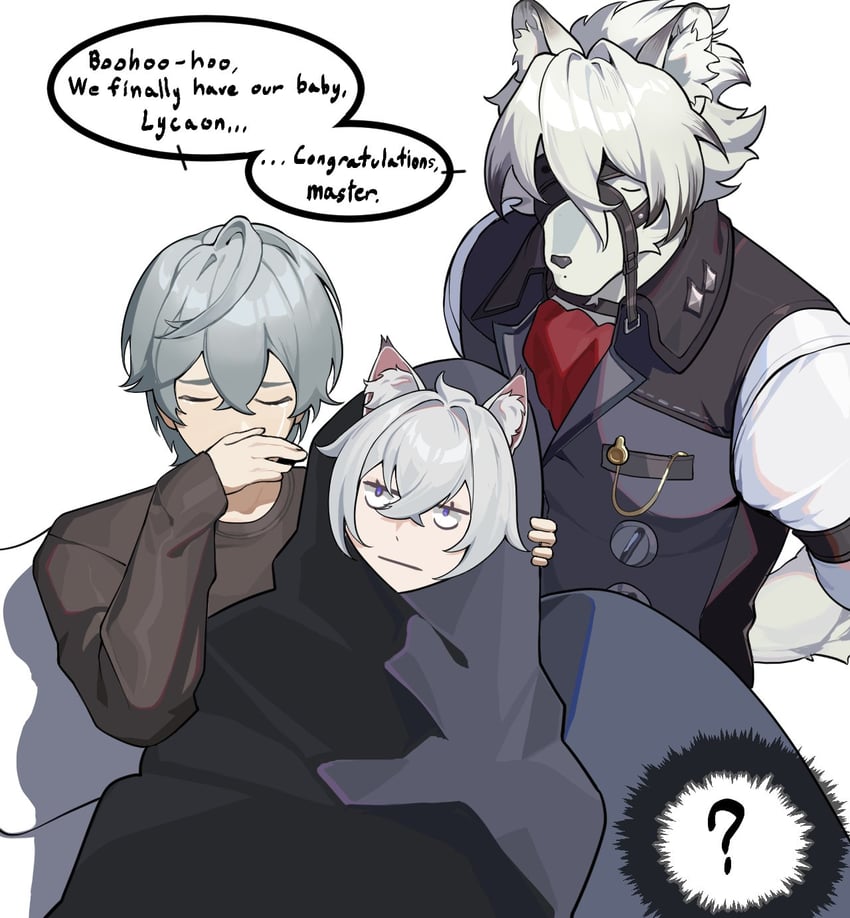 wise, von lycaon, and seth lowell (zenless zone zero) drawn by asecanaka14370
