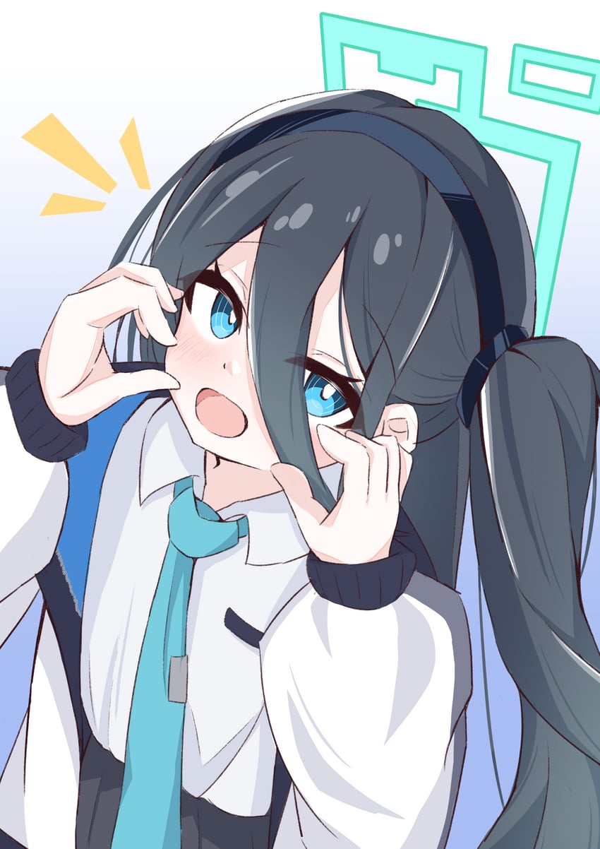 aris (blue archive) drawn by nanamiya_nagi