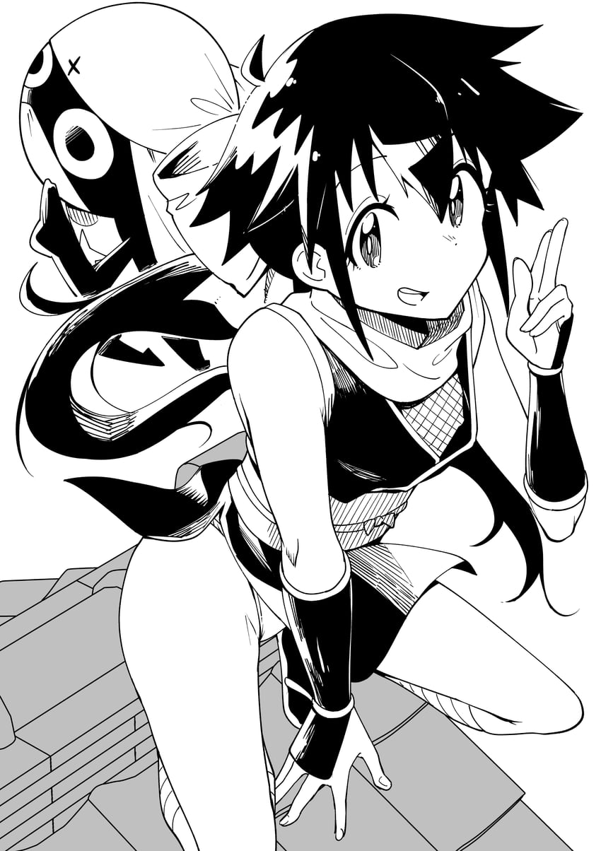 azumaya koyuki and dororo (keroro gunsou) drawn by toku_sonchou