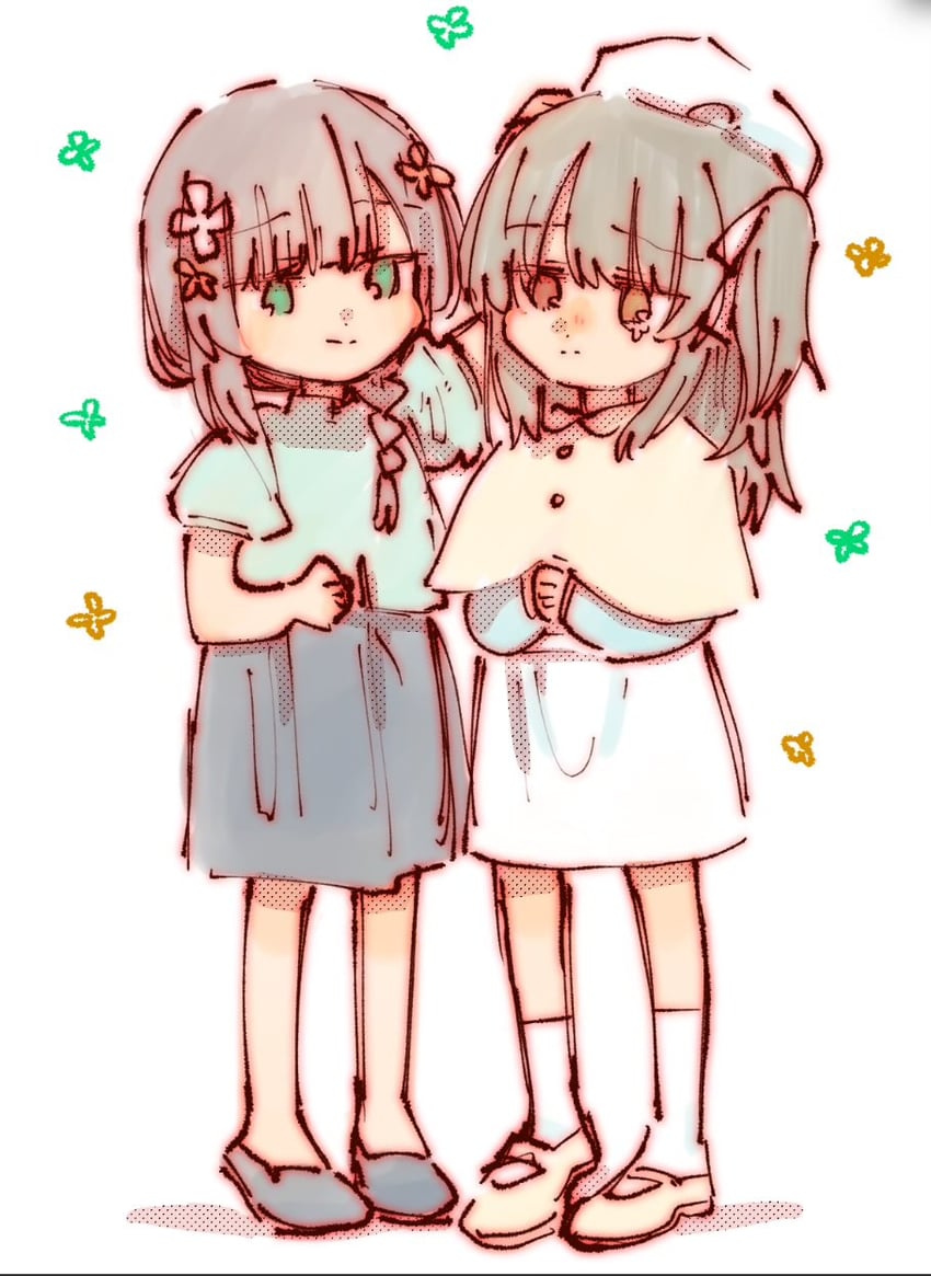 kuo shenlin and wang yujia (assault lily) drawn by rui_rui_rui0122