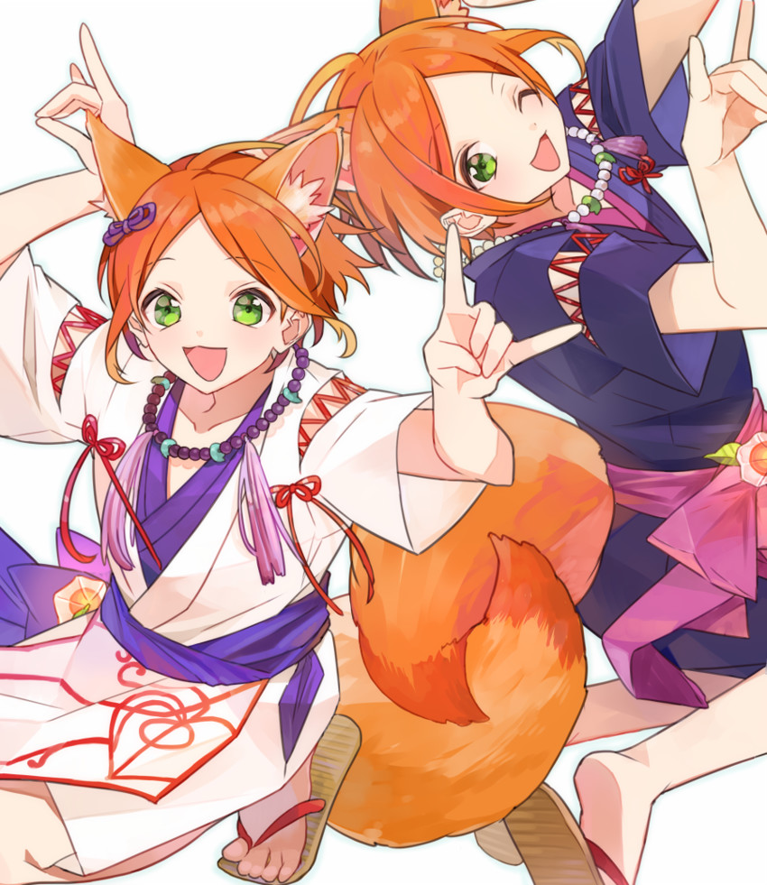 aoi hinata and aoi yuta (ensemble stars!) drawn by kurara_(skra1015)