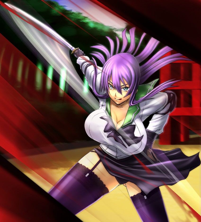 busujima saeko (highschool of the dead) drawn by sorono