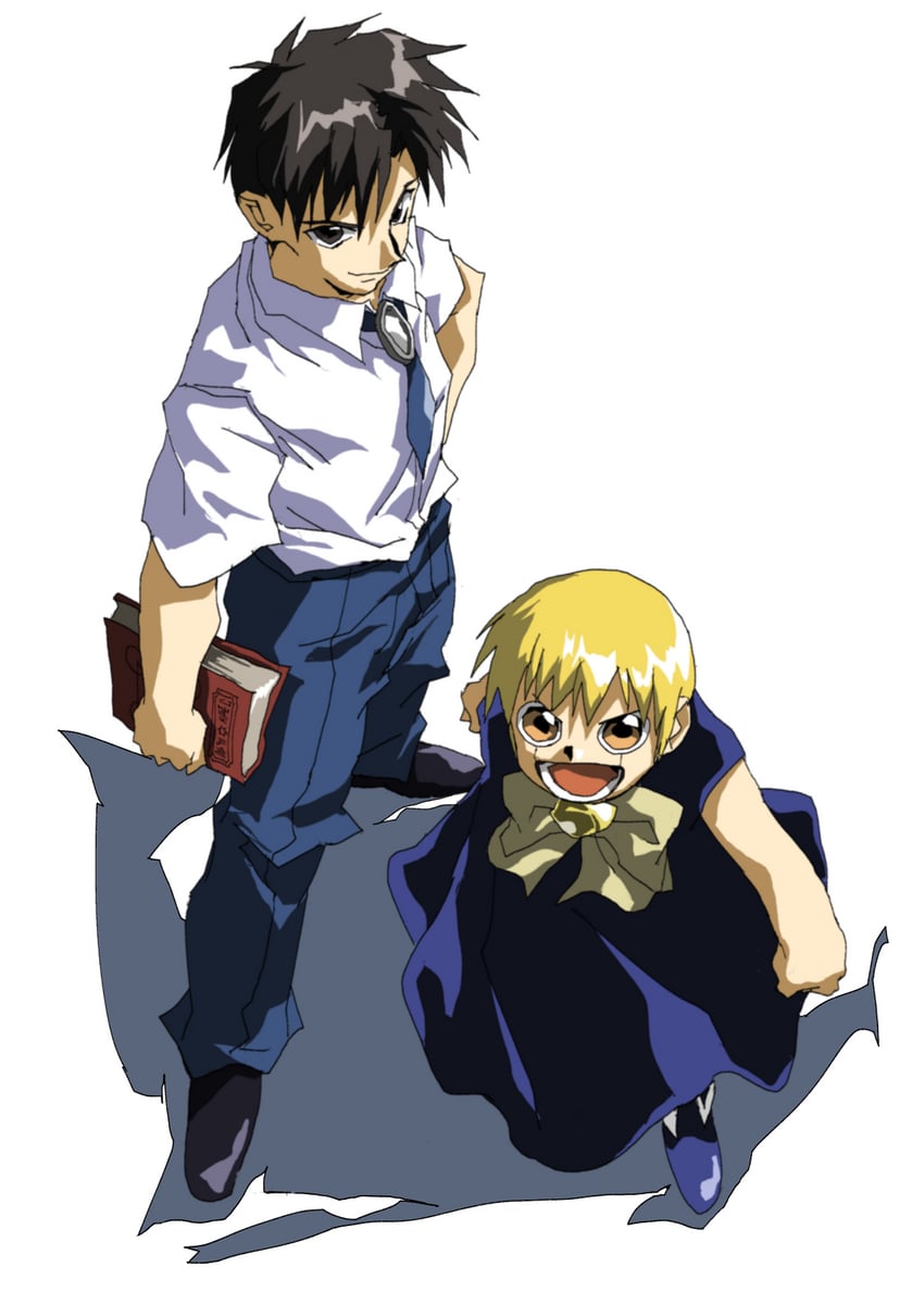 gash bell and takamine kiyomaro (konjiki no gash!!) drawn by shino_(2919)