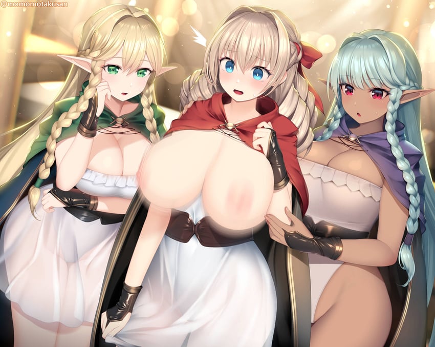 rosalinde, scarlett, and eltolinde (unicorn overlord) drawn by kashiwamochi_yomogi