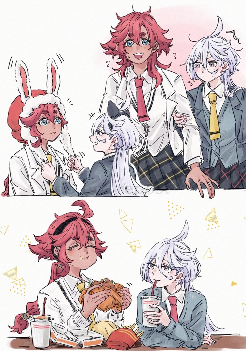 suletta mercury and miorine rembran (gundam and 2 more) drawn by ichi27ichi