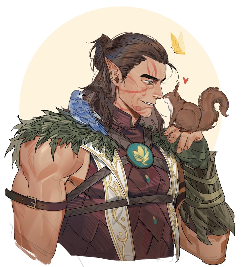 halsin and timber (dungeons & dragons and 2 more) drawn by greensalad350