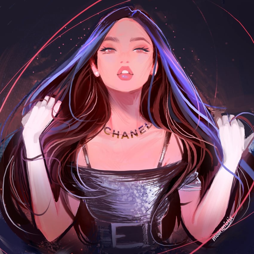 jennie (real life and 2 more) drawn by moonmistix