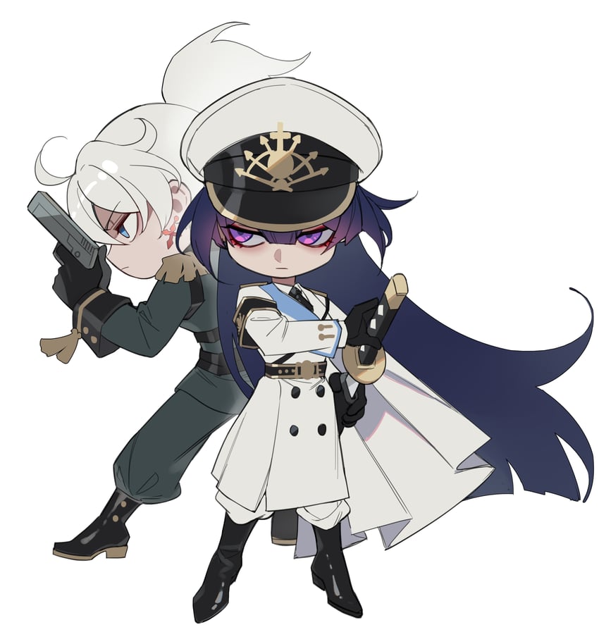kiana kaslana and raiden mei (honkai and 1 more) drawn by insane84699530 and songqi53060837