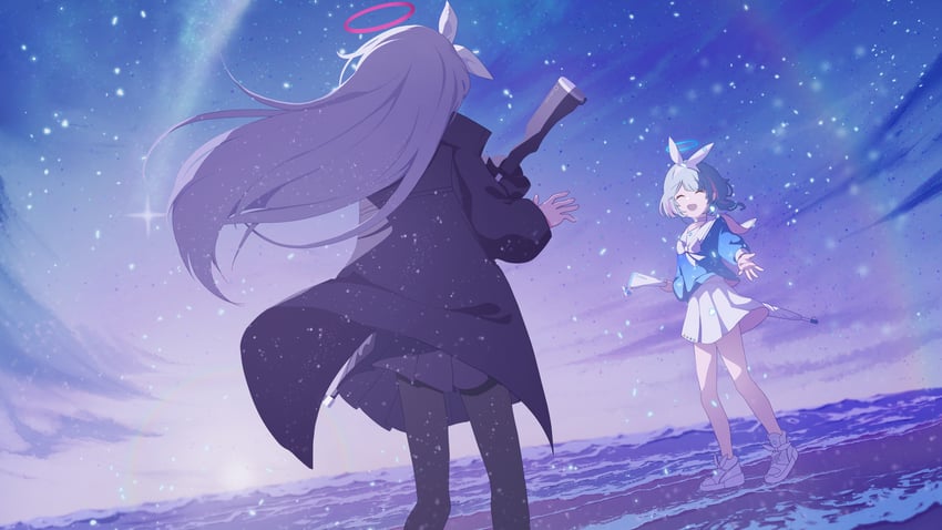 arona and plana (blue archive) drawn by k.n.q
