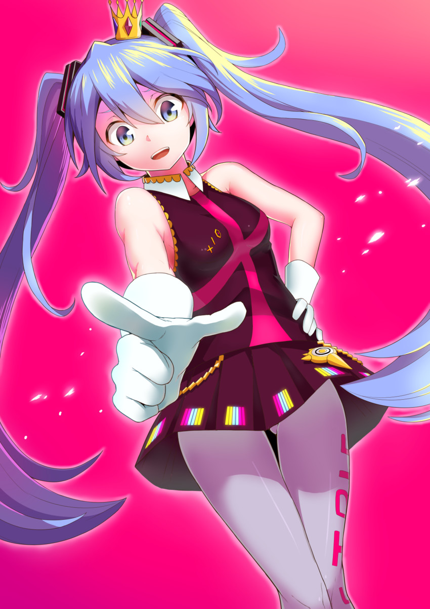 hatsune miku (vocaloid and 1 more) drawn by yani_(nokori_life1)