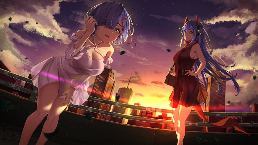 rem, poppi, and poppi qtpi (xenoblade chronicles and 2 more) drawn by nev_(nevblindarts)