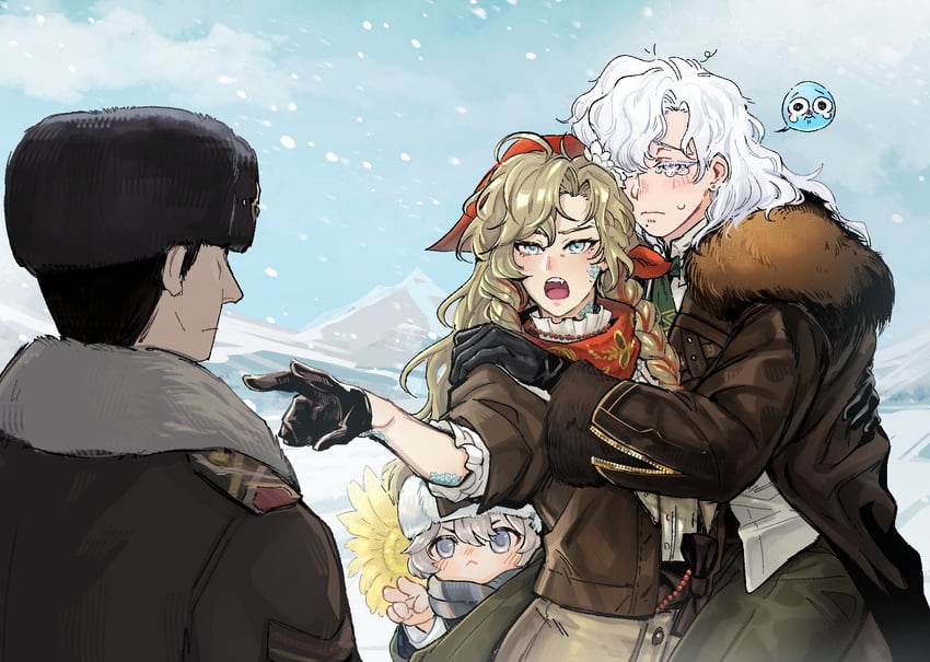 windsong, vila, avgust, and bertolt (reverse:1999 and 1 more) drawn by mummeemeemama