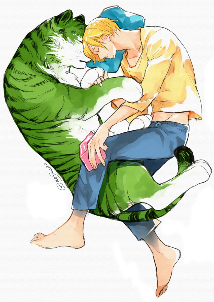 roronoa zoro and sanji (one piece) drawn by yuu_shishio