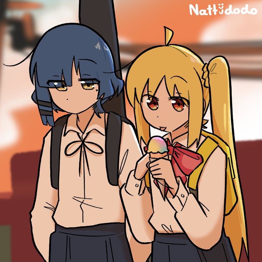 ijichi nijika and yamada ryo (bocchi the rock!) drawn by nattydodo_002